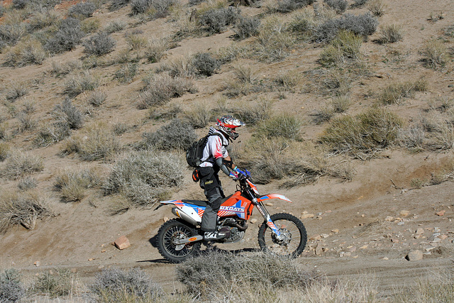 Motorcyclist Climbing Mengel Pass (9714)