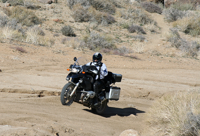 Motorcyclist Climbing Mengel Pass (9703)