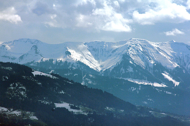 Blick auf die Nagelfluhkette (Allgäu)