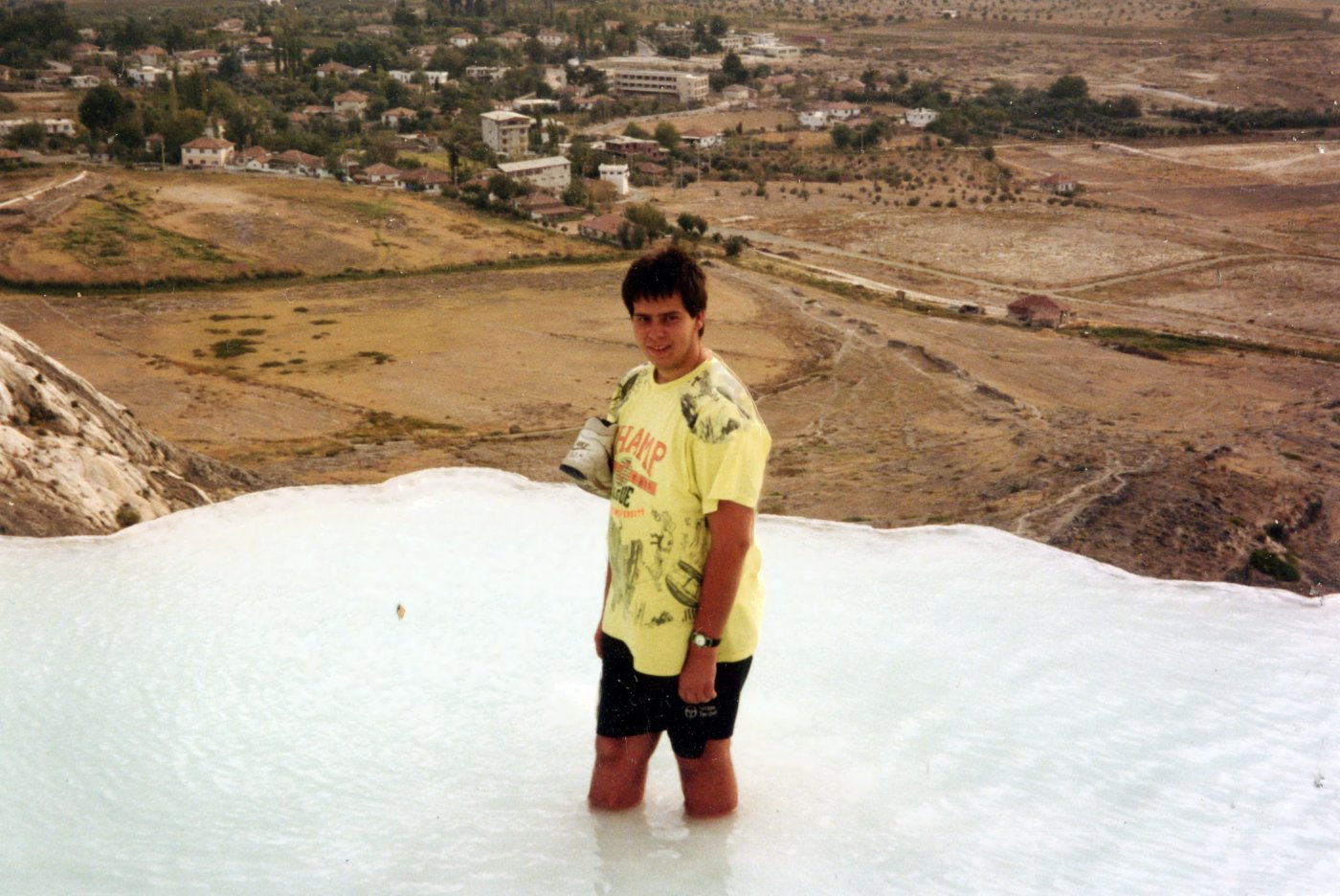 Stepping through Pamukkale