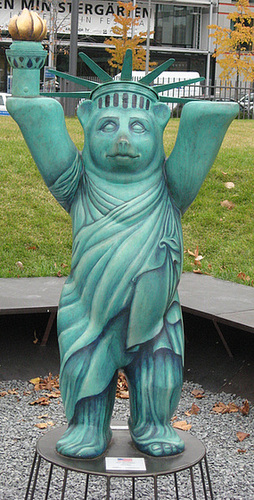 US bear in Berlin