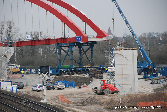 Opération déplacement du pont :coté droit