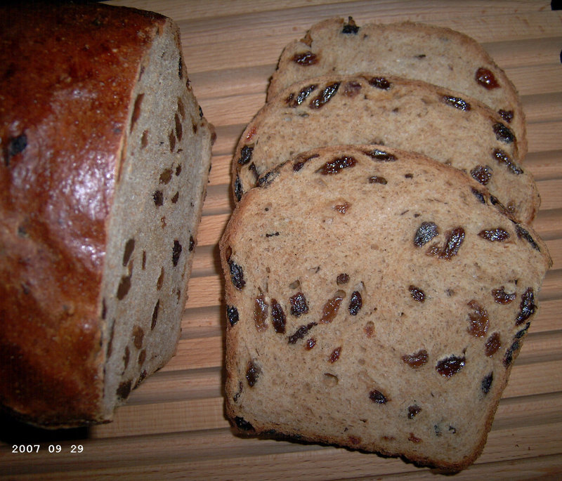Hearty Raisin Bread 1
