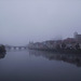 foggy view of regensburg