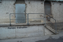 Rampe freihalten