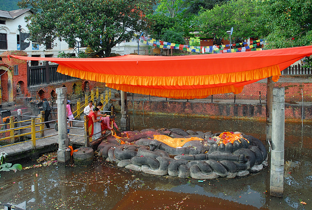 Budhanilkantha Lying Vishnu Nepal