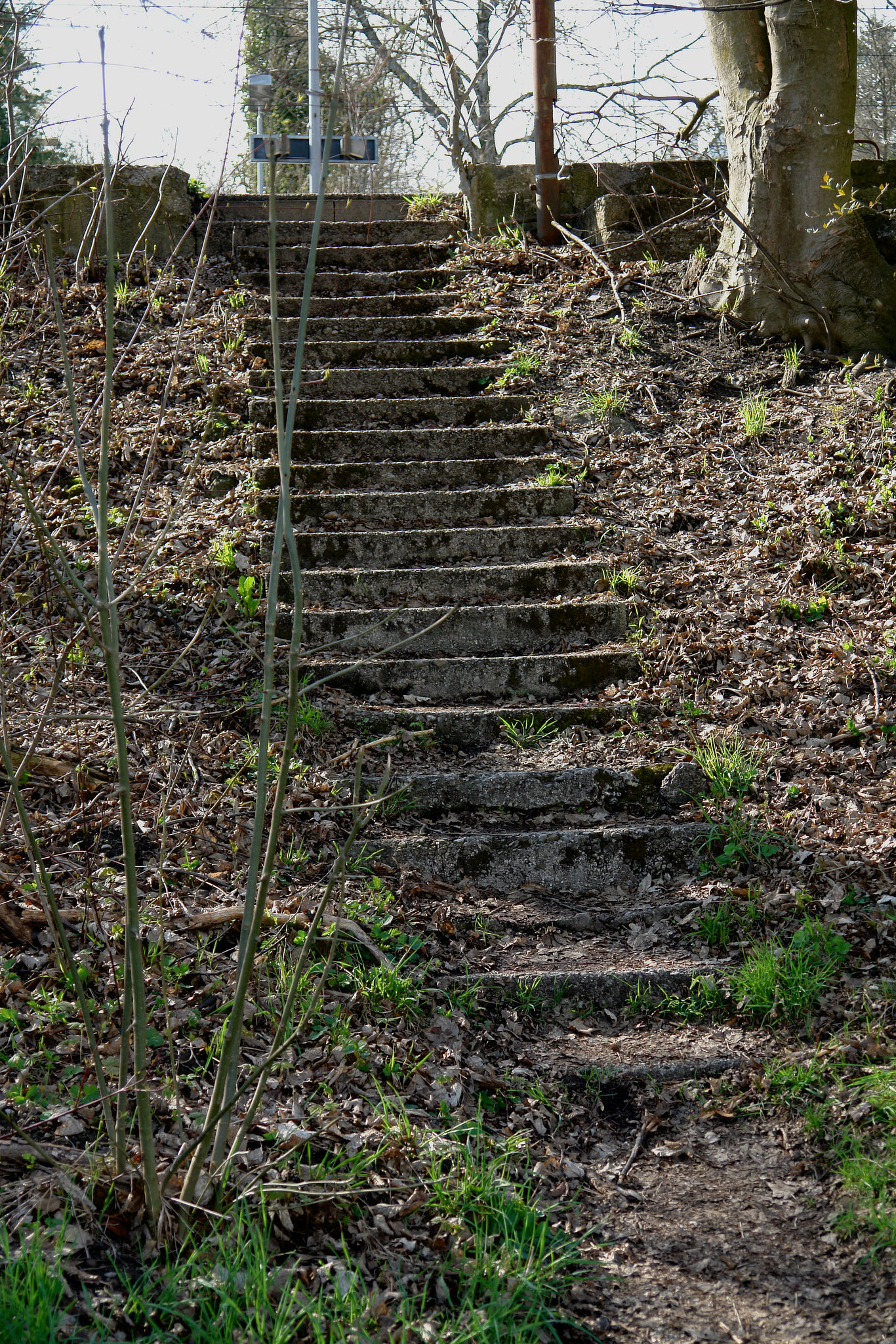 Icking - Treppe vom ehem. Lechnerhof zum Bahnhof