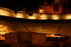 Trieste, Roman theatre (by night)
