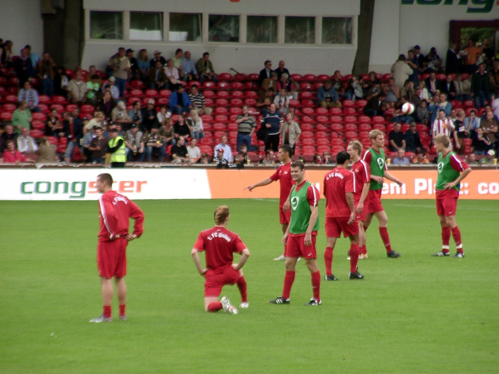 Player of Union Berlin before the match