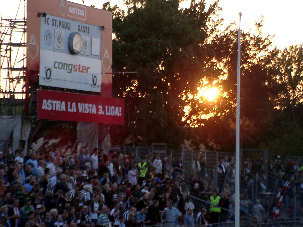 Scoreboard with sun