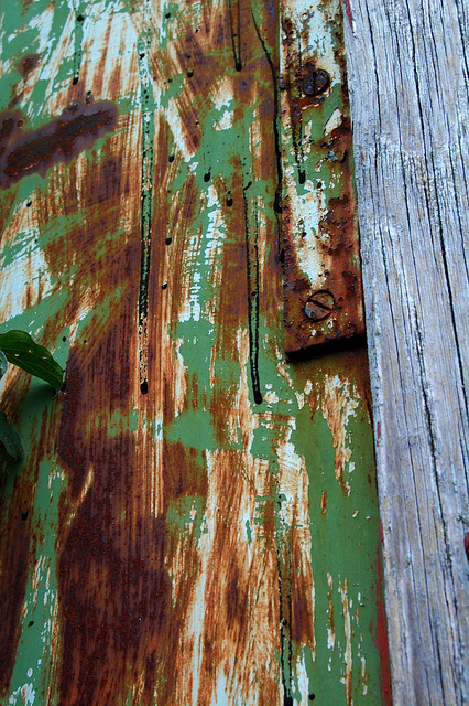 rust, wood and colours