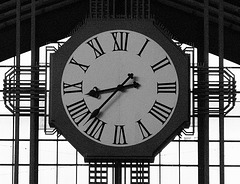 Clock at Hamburg Central-Station
