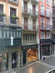 Nieva en Pamplona
