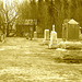 Immaculate heart of Mary cemetery - Churubusco. NY. USA.  March  29th 2009 - Sepia