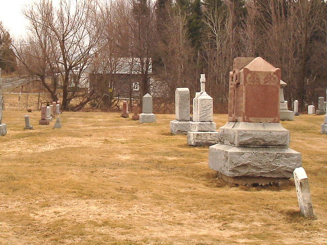 Immaculate heart of Mary cemetery - Churubusco. NY. USA.  March  29th 2009