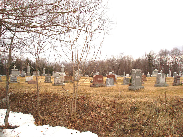 Immaculate heart of Mary cemetery - Churubusco. NY. USA.  March  29th 2009