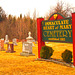 Immaculate heart of Mary cemetery - Churubusco. NY. USA.  March  29th 2009 - Recadrage avec couleurs ravivées