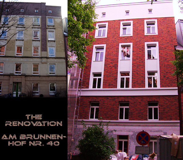 Before and after the renovation