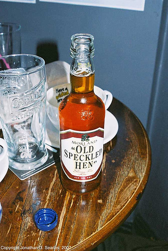 Old Speckled Hen, University Of Bradford Union Bar, Bradford, West Yorkshire, England(UK), 2007