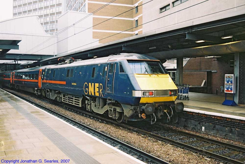 GNER #91106, "East Lothian," Leeds New Station, Leeds, West Yorkshire, England(UK), 2007