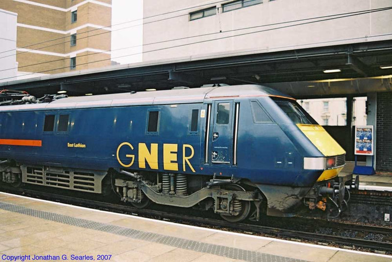 GNER #91106, "East Lothian," Picture 2, Leeds New Station, Leeds, West Yorkshire, England(UK), 2007