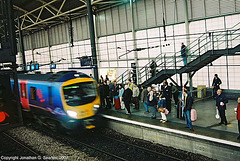 Class 185 DMU Arriving At Leeds New Station, Leeds, West Yorkshire, England(UK), 2007
