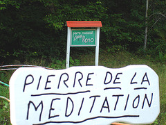 Solitude Ste-Françoise / 20 août 2006 - Pierre de la Méditation - Parc musical Ginette Reno.