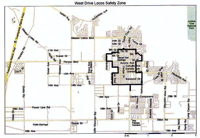 West Drive Locos Summons map