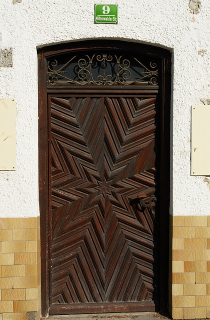 Icking - Door of the “Gasthof Zur Post”