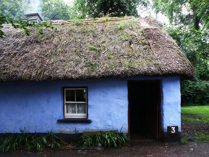 blue cottage