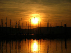 Coucher de soleil au Lac de Madine