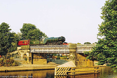 ex-BR #60800 (ex-LNER #4771 and 800) "Green Arrow" On Scarborough Bridge, York, North Yorkshire, England(UK), 2003