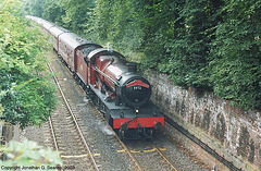 ex-GWR #5972 "Olton Hall" Hauling "The Wizard Express" Into York, North Yorkshire, England(UK), 2003