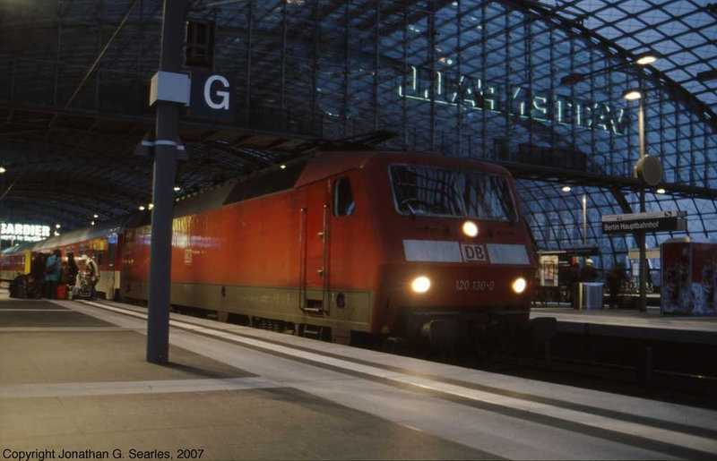 DB 120 130-0, Berlin Hbf, Berlin, Germany, 2007