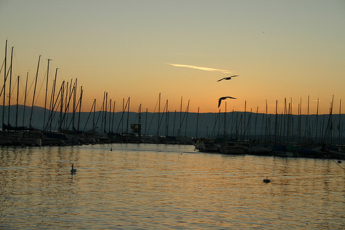 Sunset in Ouchy