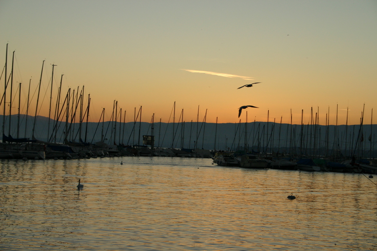 Sunset in Ouchy