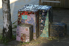 Artist's corner in reflected light