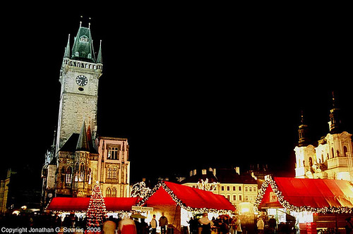 Christmas Decorations In Staromestske Namesti, Prague, CZ, 2006