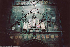 Statues On East Tower, Karluv Most, Prague, CZ, 2006