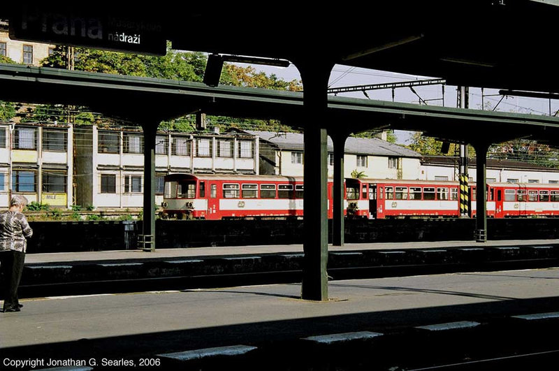 CD 810 Class Railbuses at Praha Masarykovo Nadrazi, Prague, CZ, 2006