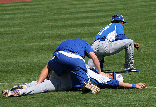 Kansas City Royals Stretching (9931)