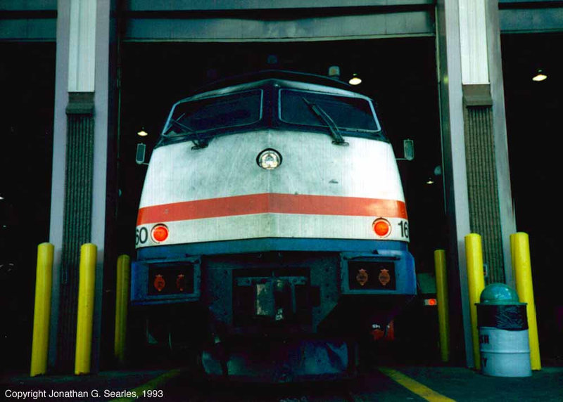 Amtrak #160 At The Amtrak Turbo Shop, Rensselaer, NY, USA, 1993