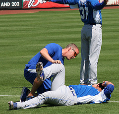 Kansas City Royals Stretching (9934)