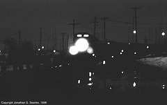 Amtrak Train #70 Arriving In Plattsburgh, NY, USA, 1998