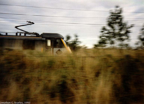 British Rail Class 90 Electric Locomotive, County Suffolk, UK, 1993