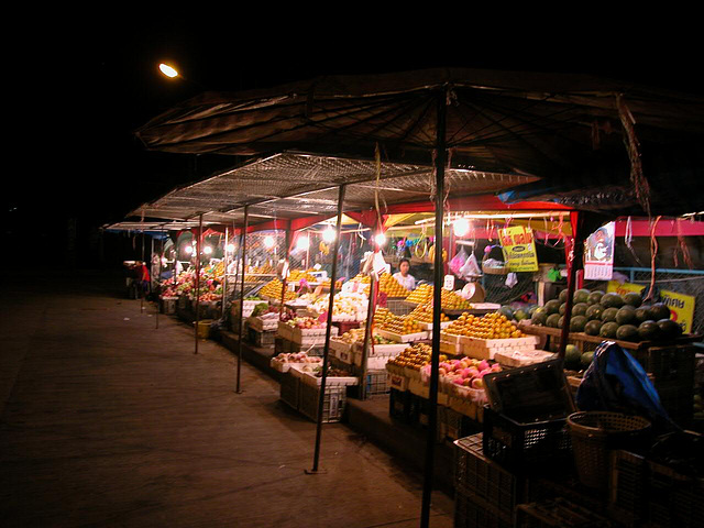 At the night market in Loei
