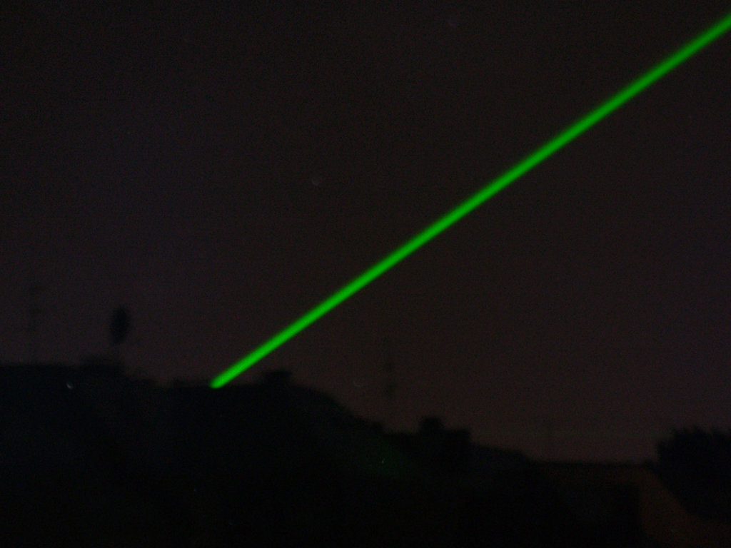 Green laserlights (during Wourldcup 2006)