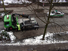 Zwischendurch gabs wohl nochmal etwas Stress, so dass die Polizei anrückte...