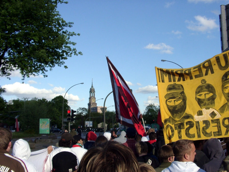 Demonstration against rassism, repression and commerzialisation of soccer