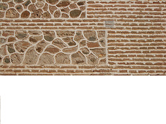 gemischte Mauer in der Alhambra - Granada, Andalusien
